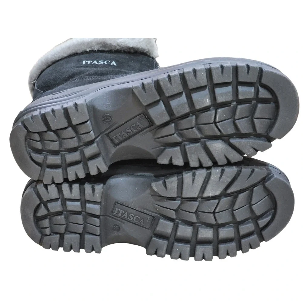 Itasca Tahoe Women's Black Thermolite Waterproof Winter Snow Rain Boots‎ Size 9
